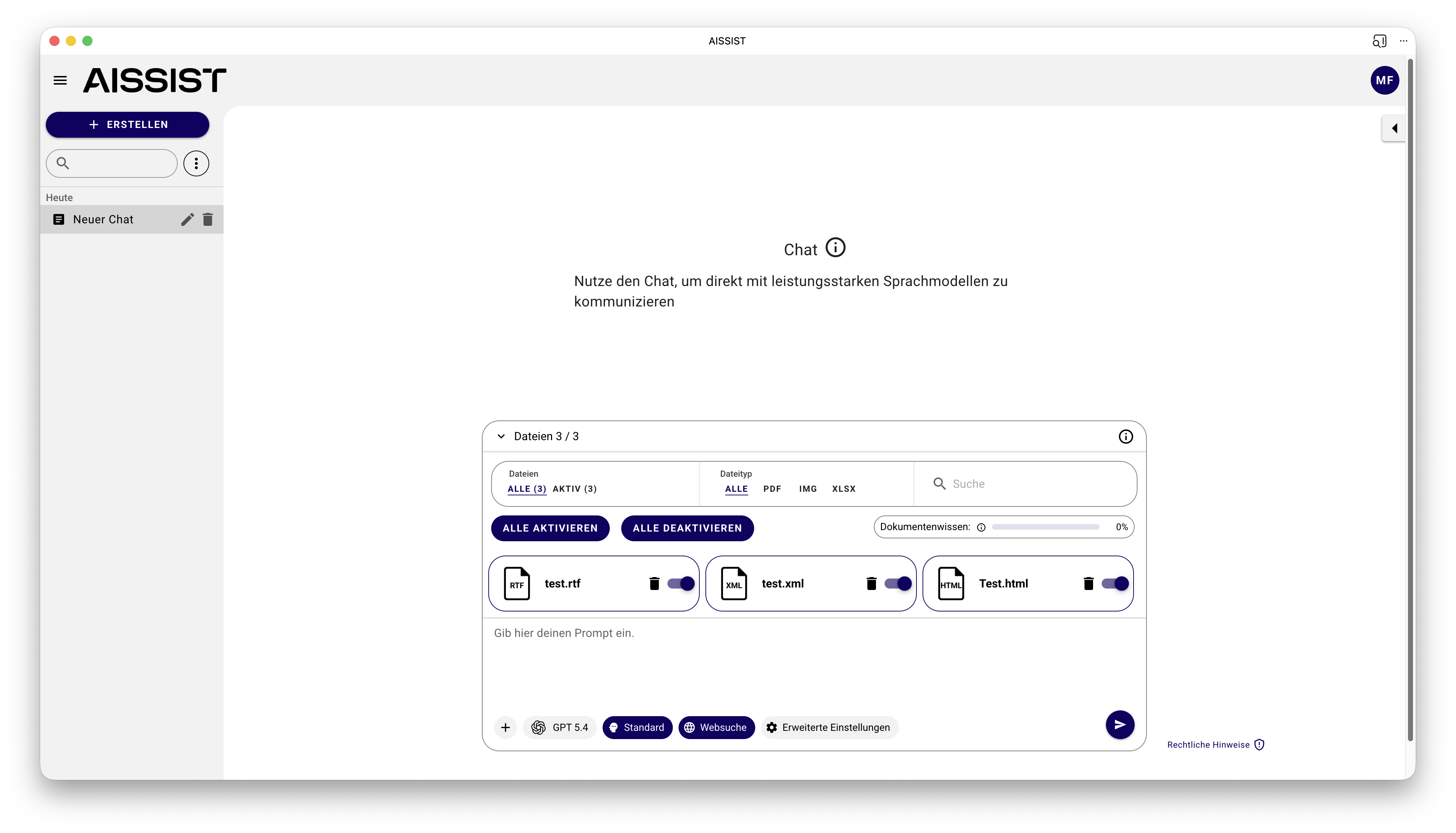 Weitere Dateiformate für Multimodalität